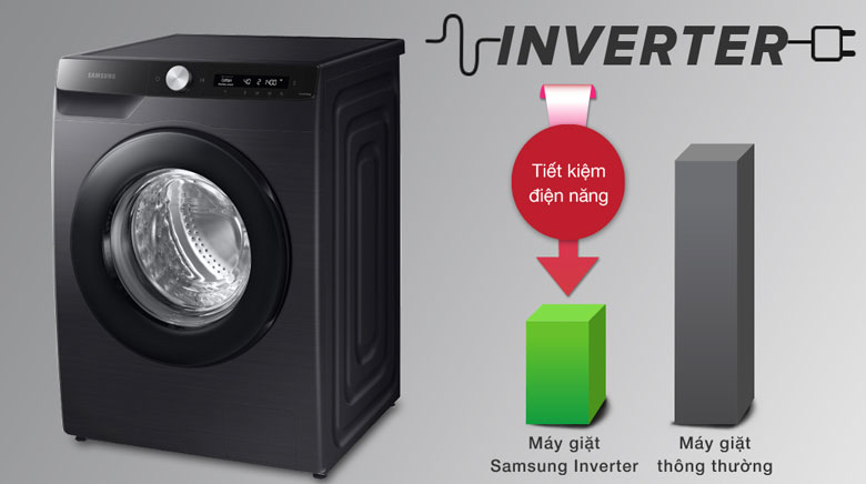 Máy giặt Samsung Inverter 13 kg WW13T504DAB/SV - Tiết kiệm điện năng hiệu quả với Digital Inverter