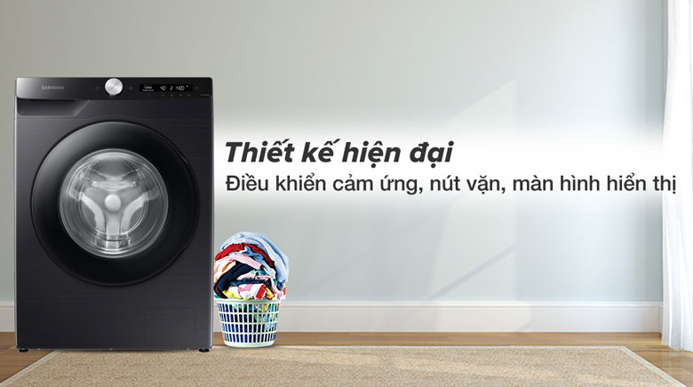 Máy giặt Samsung Inverter 13 kg WW13T504DAB/SV - Bảng điều khiển song ngữ dễ sử dụng