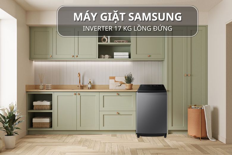Máy giặt Samsung Inverter 17 kg WA17CG6442BDSV-2