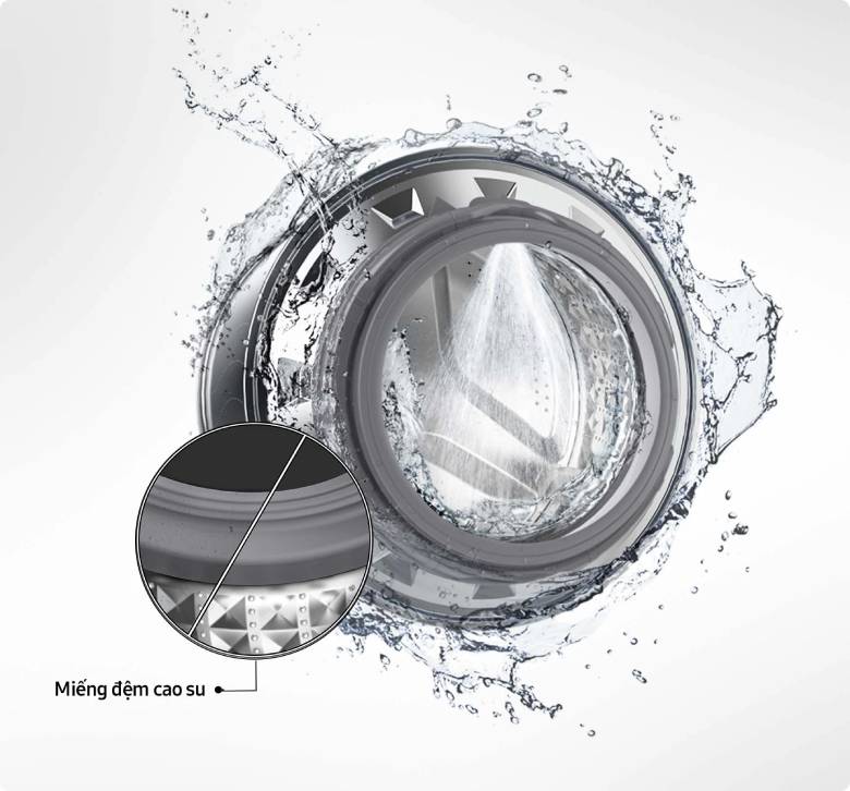 Máy giặt Samsung Inverter 10 kg WW10DG6U34LBSV lồng ngang - Chế độ vệ sinh Drum Clean+