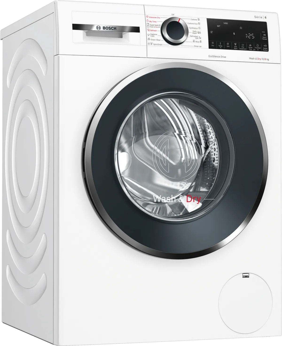 Máy giặt sấy Bosch Serie 6 giặt 10 kg sấy 6 kg WNA254U0SG - Giặt sấy 2 trong 1, tiết kiệm không gian