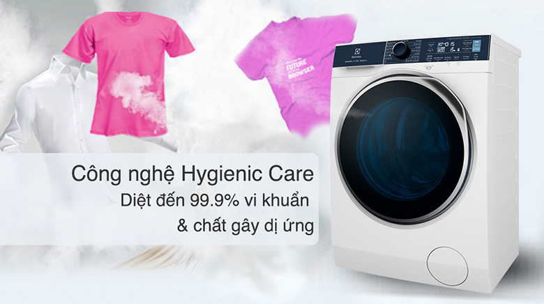 Công nghệ Hygienic Care-Máy giặt sấy Electrolux Inverter 11 kg EWW1142Q7WB lồng ngang