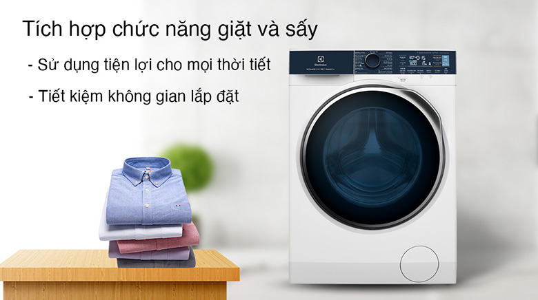 Thiết kế-Máy giặt sấy Electrolux Inverter 11 kg EWW1142Q7WB lồng ngang