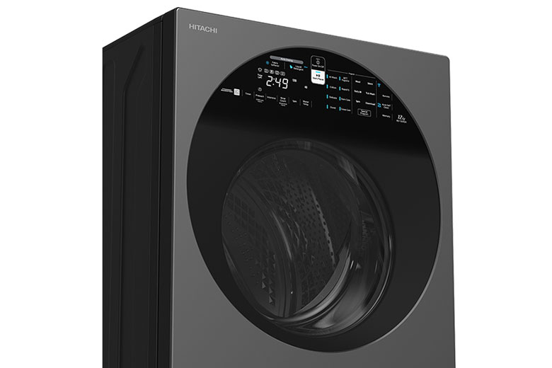 Máy giặt sấy Hitachi BD-D120XGV 12kg - Màn hình cảm ứng trên mặt kính