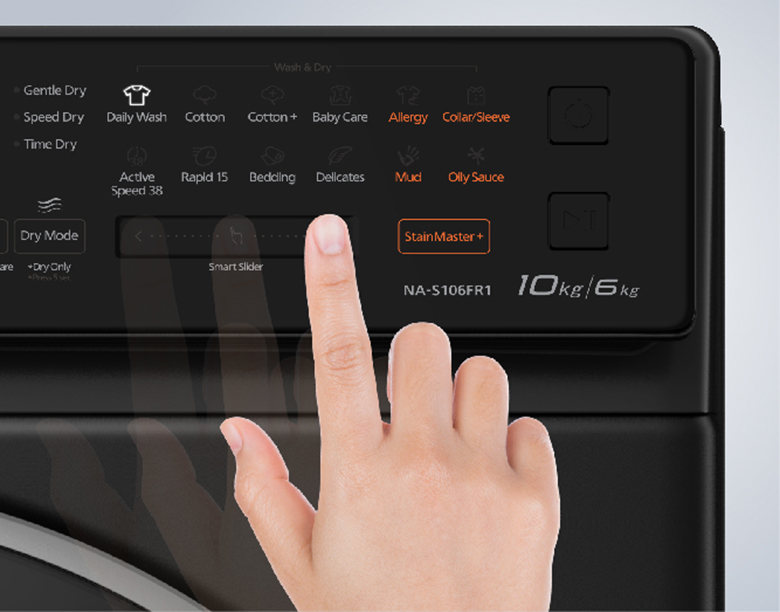 Máy giặt sấy Panasonic NA-S106FR1PV điều khiển cảm ứng