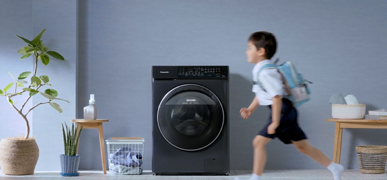 Máy giặt sấy Panasonic Inverter 9.5kg NA-V95FR1BVT lồng ngang - Thiết kế sang trọng, đẳng cấp