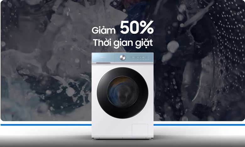 Máy giặt sấy Samsung WD14BB944DGMSV - Tiết kiệm 50% thời gian với Quick Drive