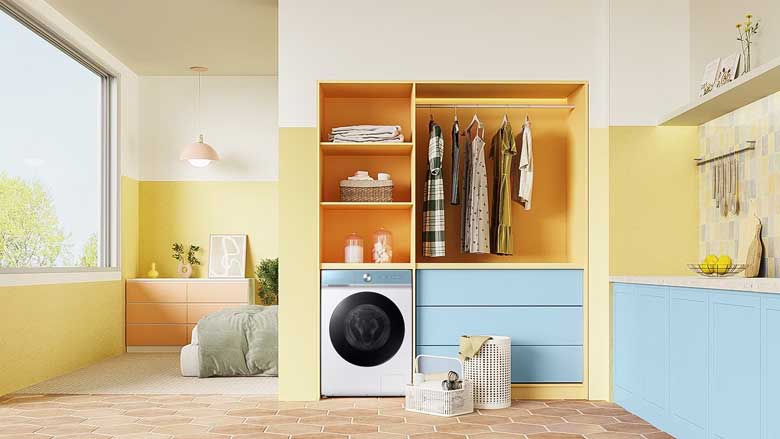 Máy giặt sấy Samsung WD14BB944DGMSV - Thiết kế sang trọng