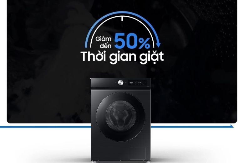 Máy giặt Samsung WD12DB7B85GBSV Inverter 12 kg - QuickDrive giặt xả hiệu quả 50%