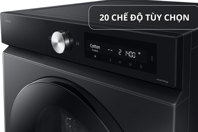 Máy giặt Samsung Inverter 12 kg WD12DB7B85GBSV - Hơn 20 chương trình tích hợp sẵn