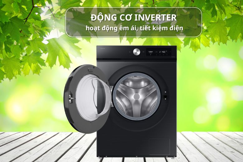 Máy giặt Samsung WD12DB7B85GBSV 12 kg - Tiết kiệm điện với động cơ Inverter