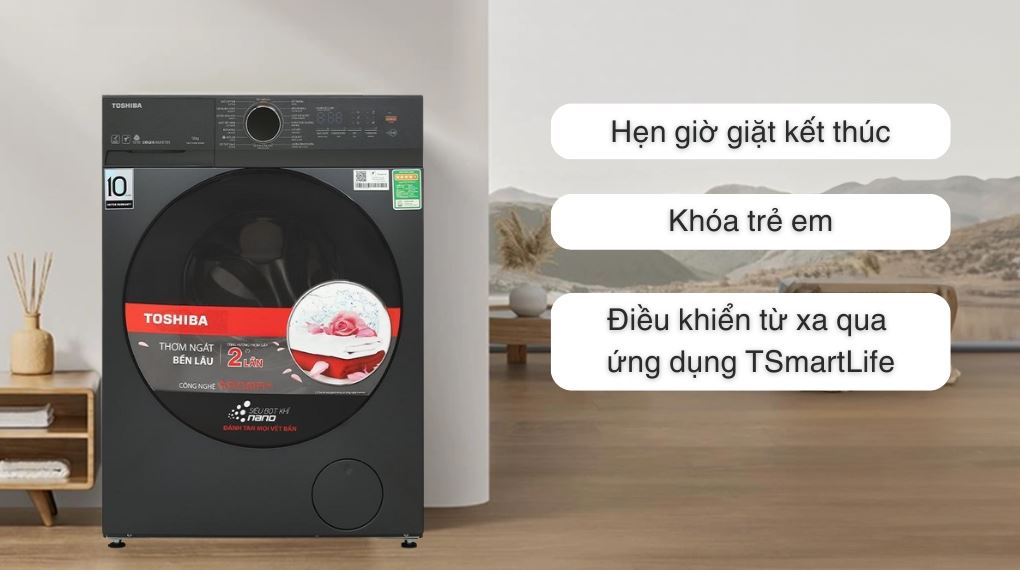 Máy giặt sấy Toshiba Inverter giặt 13 kg - sấy 8 kg TWD-T21BU140UWV(MG) - Tiện ích Máy giặt sấy Toshiba Inverter giặt 13 kg - sấy 8 kg TWD-T21BU140UWV(MG) - Tiện ích