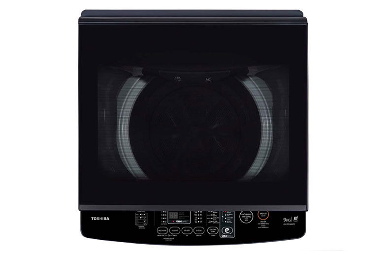 Máy giặt Toshiba 9 kg AW-M1000FV(MK) lồng đứng - Bảng điều khiển tiếng Việt