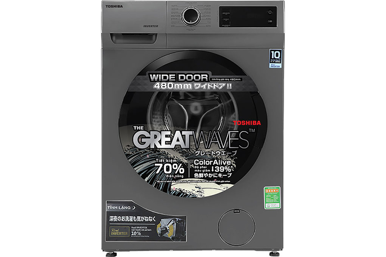 Thiết kế-Máy giặt Toshiba Inverter 8.5 kg TW-BK95S3V(SK) lồng ngang