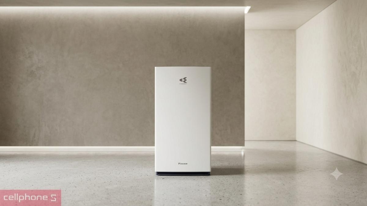 Máy lọc không khí Daikin Twin Streamer 62m² MC80ZVM7 Nhập khẩu Malaysia - Thiết kế tinh tế, hài hòa với hai gam màu trắng và nâu