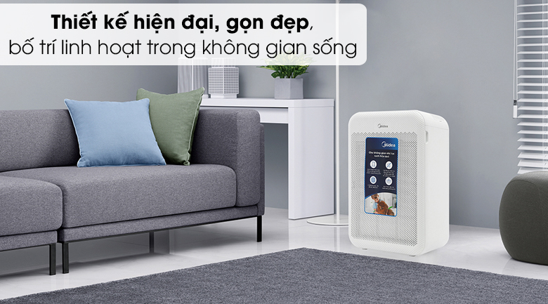 Máy lọc không khí Midea MAP-350GS1 - Thiết kế hiện đại, gọn đẹp Máy lọc không khí Midea MAP-350GS1 - Thiết kế hiện đại, gọn đẹp