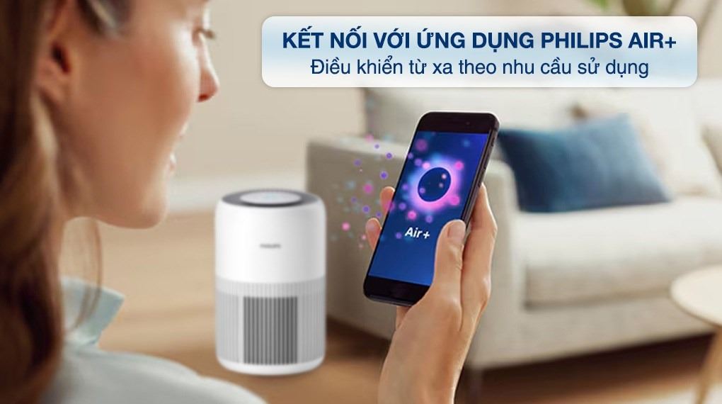 Máy lọc không khí Philips PureProtect Mini Series 900 AC0950/10 - Điều khiển app Philips Air+ & khóa trẻ em