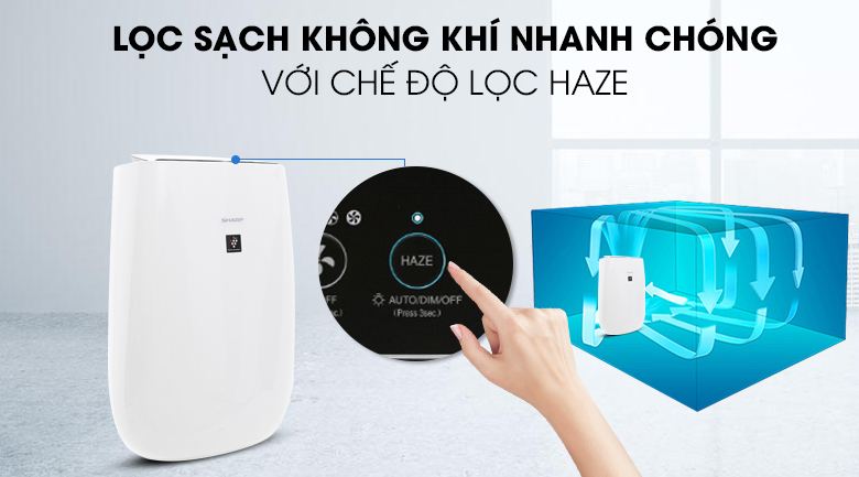 Máy lọc không khí Sharp FP-J40E-W chế độ Haze