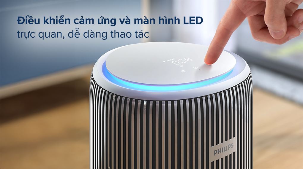 Máy lọc không khí tạo ẩm Philips PureProtect Water Series 3400 78m² AC3420/10 - Cảm biến kép & điều khiển thông minh