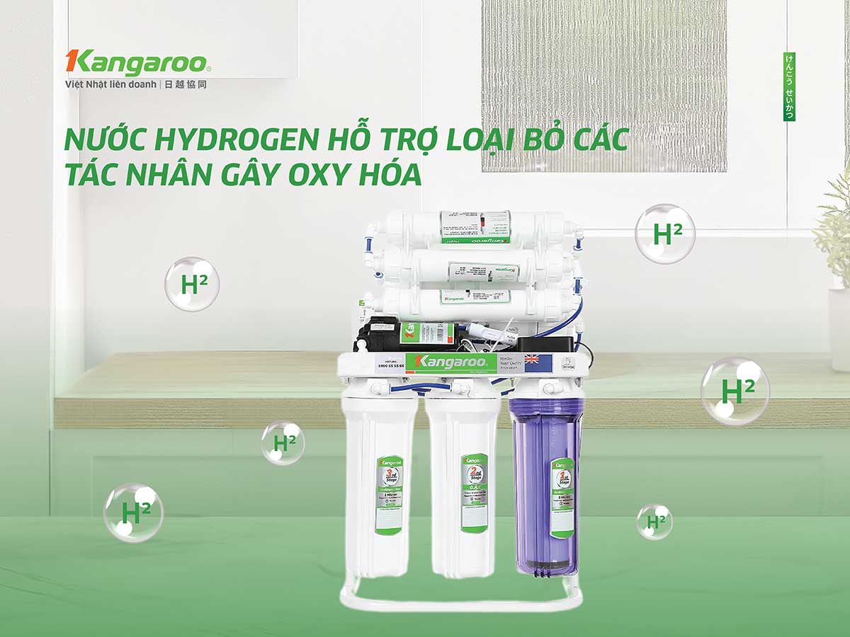 Máy lọc nước Kangaroo Hydrogen chân quỳ KGRP10 Máy lọc nước Kangaroo Hydrogen chân quỳ KGRP10