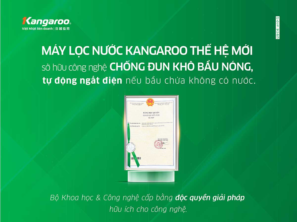 Máy lọc nước Kangaroo Hydrogen ion kiềm nóng lạnh KG100EHC