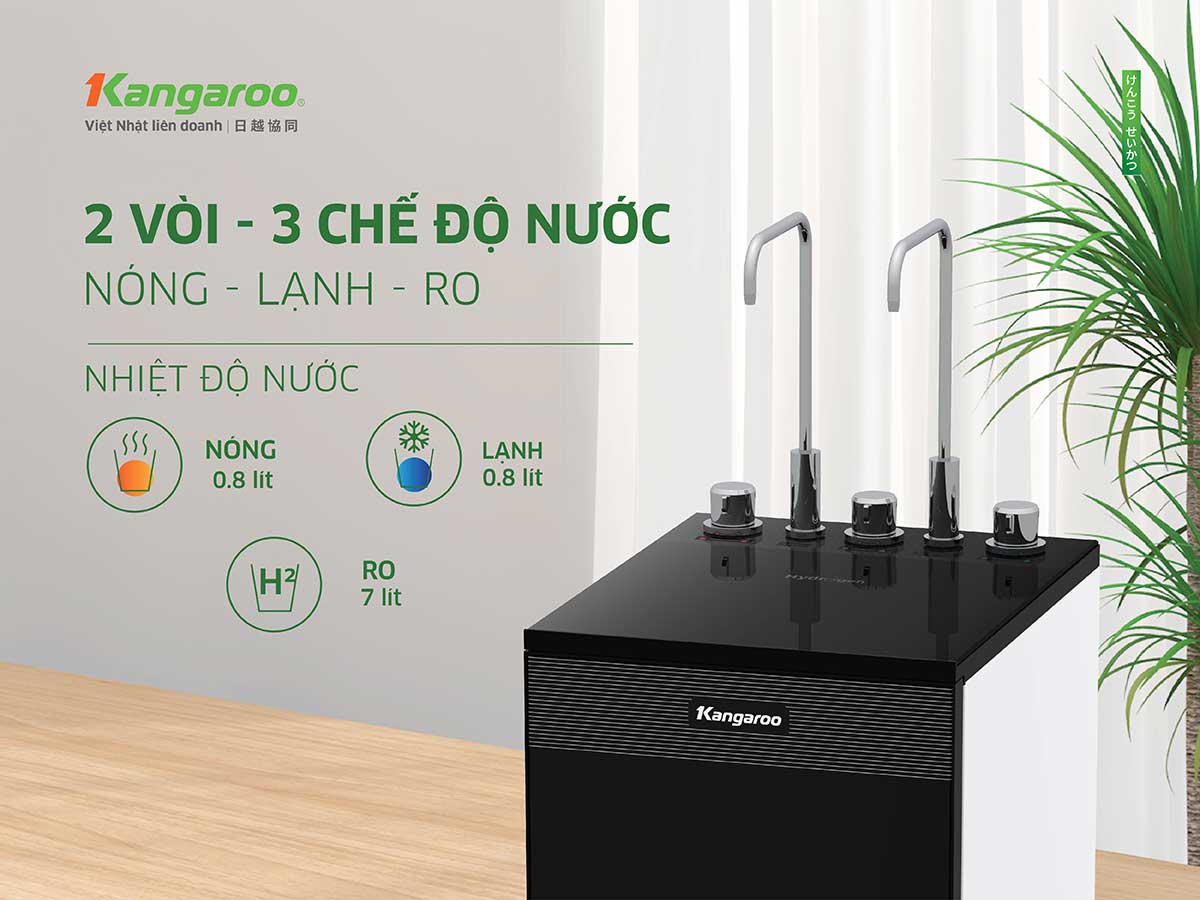 Máy lọc nước Kangaroo Hydrogen Infinity nóng lạnh KG11A2 Máy lọc nước Kangaroo Hydrogen Infinity nóng lạnh KG11A2