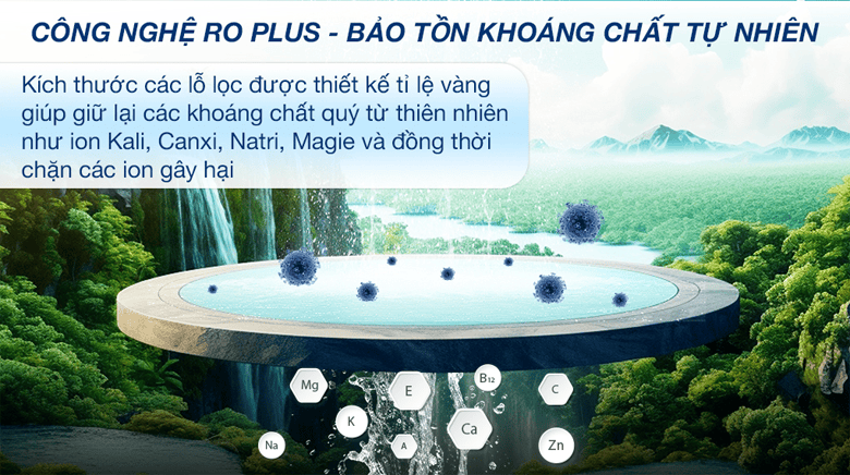 may-loc-nuoc-ro-toshiba-twp-w2398svn-m - RO PLUS - Màng lọc tiên tiến, loại bỏ mọi cặn bẩn