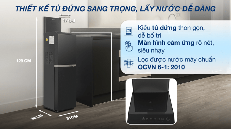 may-loc-nuoc-ro-toshiba-twp-w2398svn-m - Thiết kế sang trọng, tinh tế