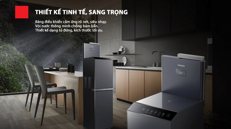 may-loc-nuoc-ro-toshiba-twp-w2399svn-m- thiet ke sang trong, tinh te