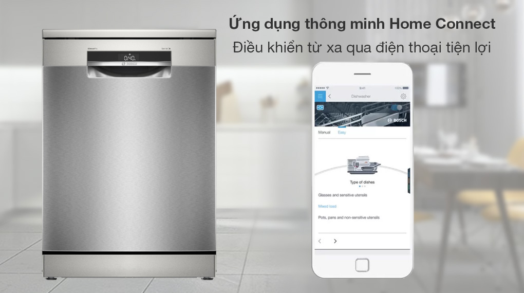 Máy rửa chén độc lập Bosch SMS6ECI11E - Tiện ích Máy rửa chén độc lập Bosch SMS6ECI11E - Tiện ích