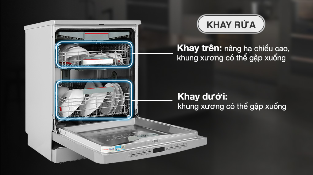 Khay rửa Máy rửa bát độc lập Bosch SMS6ZCI08E Khay rửa Máy rửa bát độc lập Bosch SMS6ZCI08E