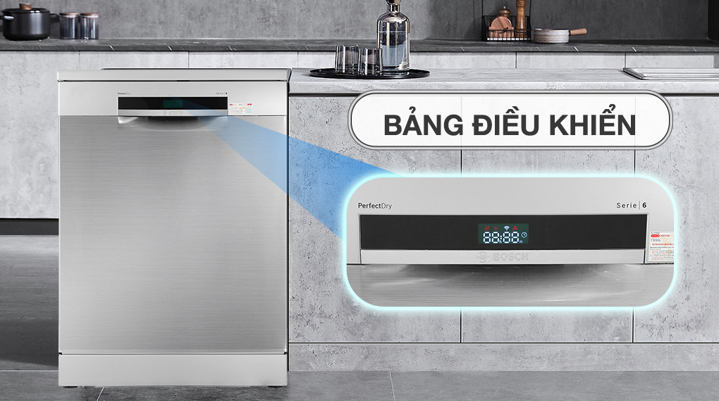 Bảng điều khiển Máy rửa bát độc lập Bosch SMS6ZCI08E