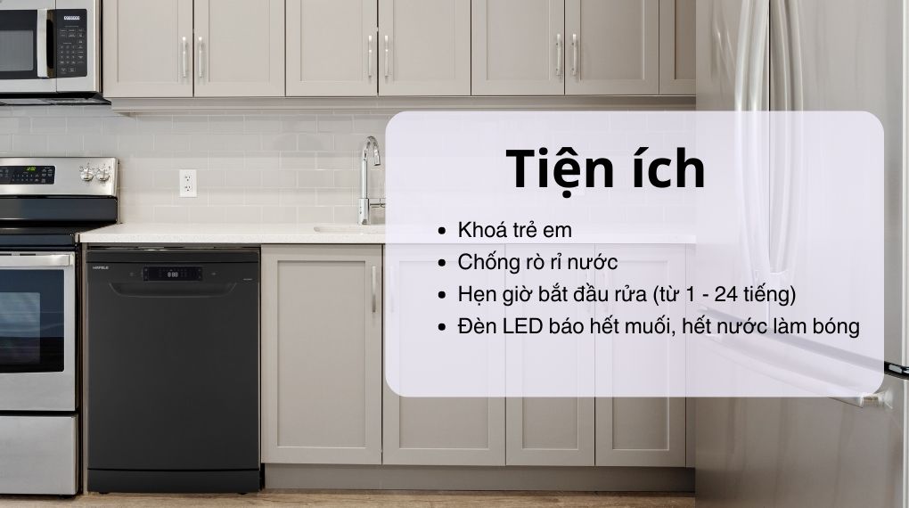 Máy rửa chén độc lập Hafele HDW-F602EB (538.21.360) Máy rửa chén độc lập Hafele HDW-F602EB (538.21.360)