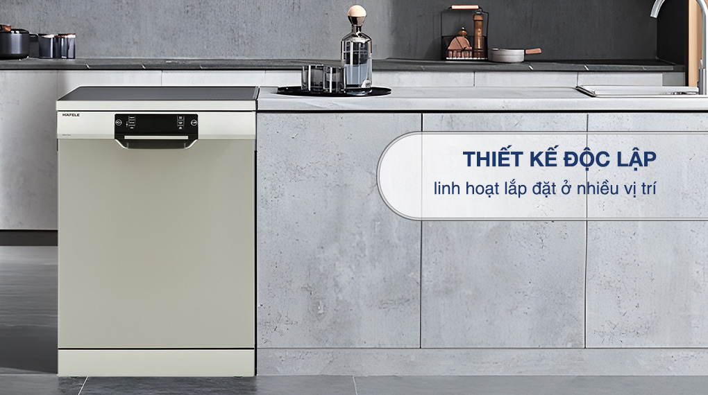 Máy rửa chén độc lập Hafele HDW F60C (533.23.200) - Thiết kế Máy rửa chén độc lập Hafele HDW F60C (533.23.200) - Thiết kế