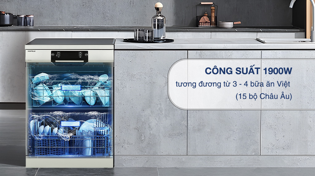 Máy rửa chén độc lập Hafele HDW F60C (533.23.200) - Công suất Máy rửa chén độc lập Hafele HDW F60C (533.23.200) - Công suất