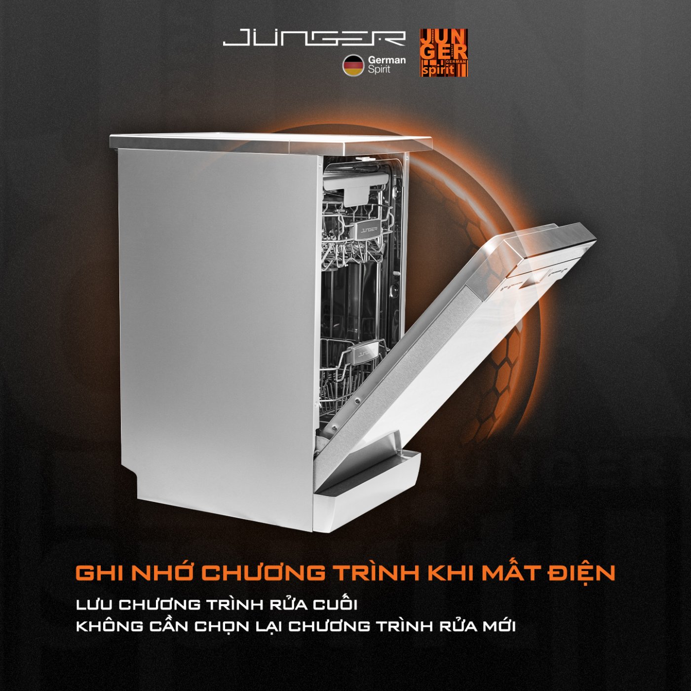 Máy rửa bát Junger DWJ-450
