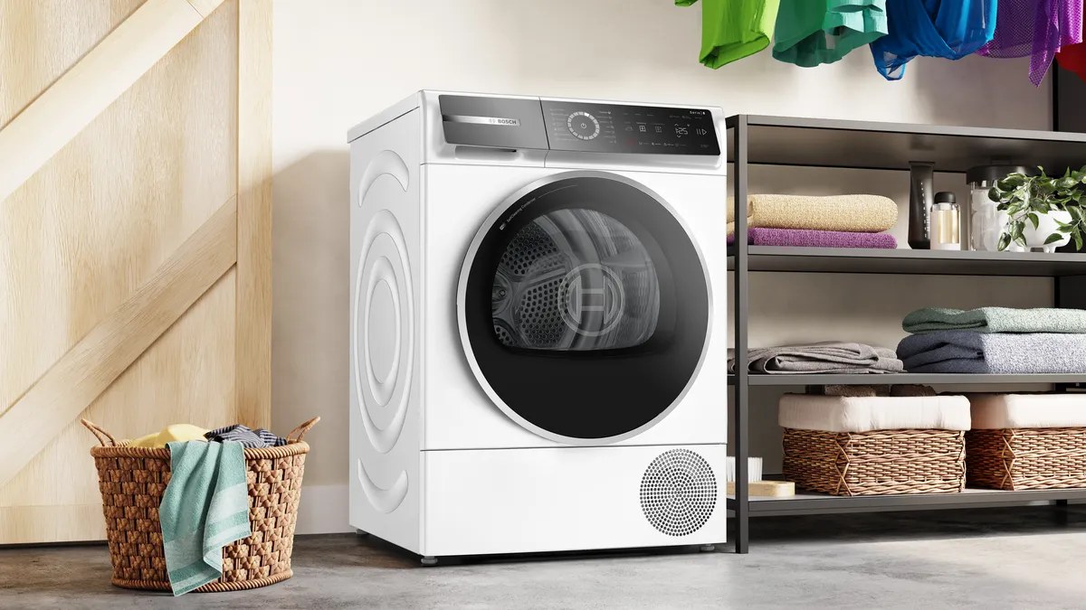 Máy Sấy Bơm Nhiệt Bosch Serie 8 9 Kg WQB245B0SG Xuất xứ Ba Lan - Điều khiển qua điện thoại với Home Connect