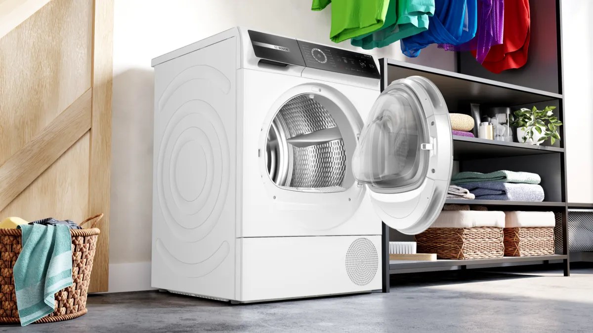 Máy Sấy Bơm Nhiệt Bosch Serie 8 9 Kg WQB245B0SG Xuất xứ Ba Lan - Self Cleaning Condenser tự làm sạch