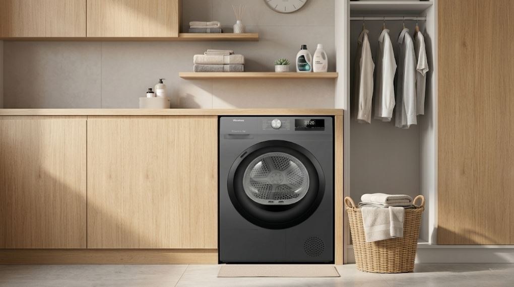 Máy sấy bơm nhiệt Hisense 8 kg DH80N1T - Tổng quan thiết kế