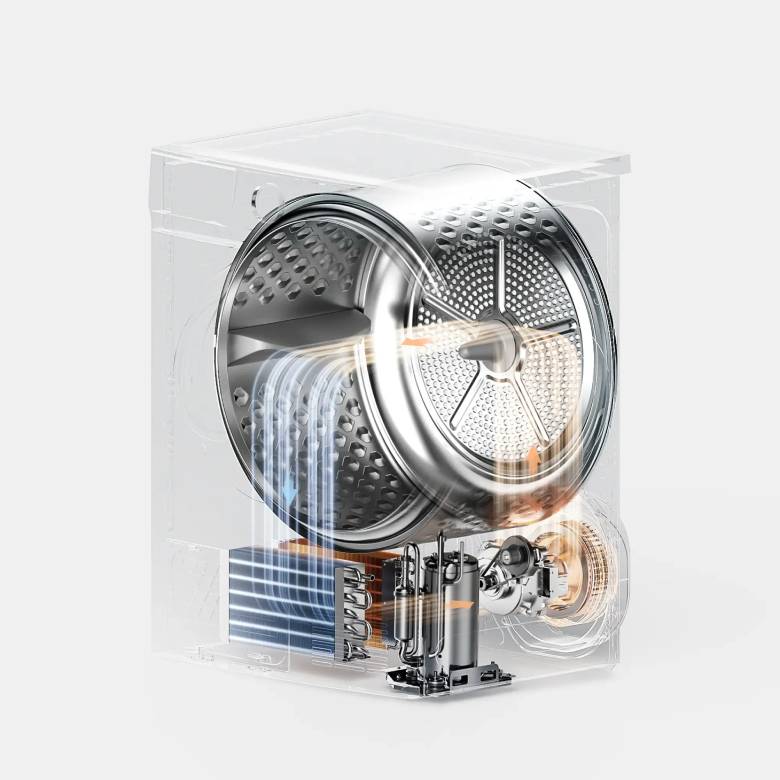 Máy sấy bơm nhiệt Toshiba 8 kg TD-T21B90HWV(MG) - Công nghệ sấy bơm nhiệt Heat Pump
