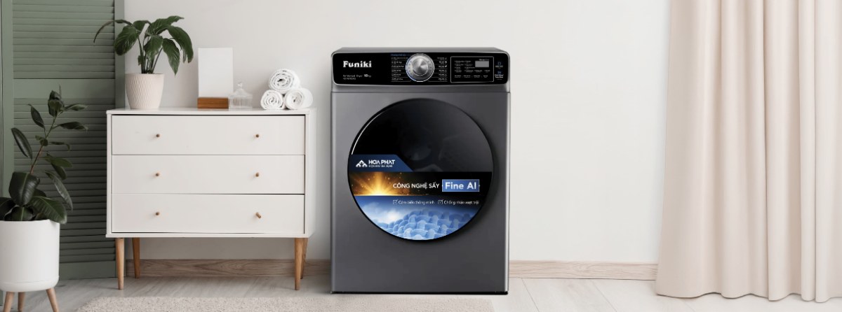 Máy sấy thông hơi Funiki 10 kg HD V6100AG - Nhiều tiện ích hữu ích