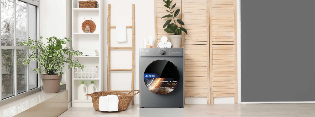 Máy sấy thông hơi Funiki 8 kg HD V680AG - Thiết kế gọn gàng cho mọi không gian