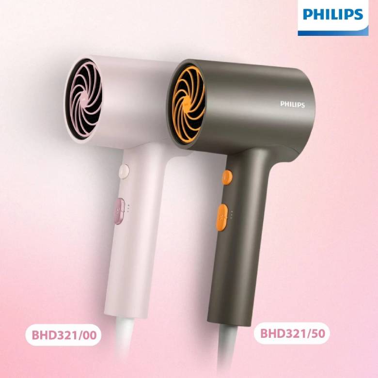 Máy sấy tóc Philips BHD321 1600W - Thiết kế nhỏ gọn, nhẹ tay