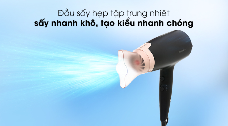 Máy sấy tóc Philips BHD350/10 - Đầu sấy hẹp tạo kiểu