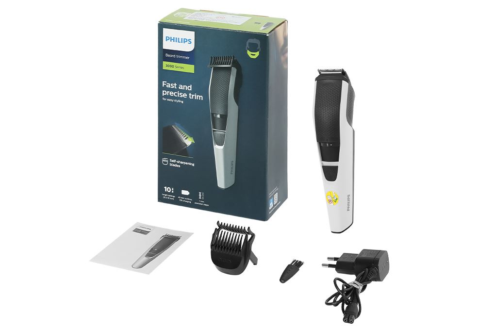 Máy tạo kiểu râu khô Philips BT3206/14 - Phụ kiện đi kèm