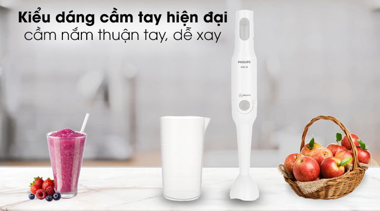Máy xay cầm tay Philips ProMix 650W HR2531/00 - Công nghệ ProMix – xay nhanh, mịn đều