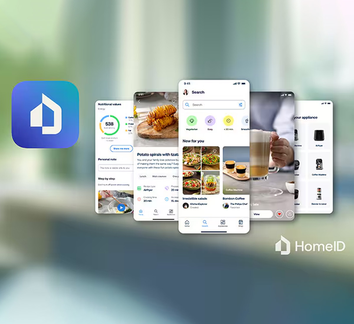 Nồi Chiên Không Dầu Philips 6.2 lít NA230/00 Series 2000 - Ứng dụng HomeID