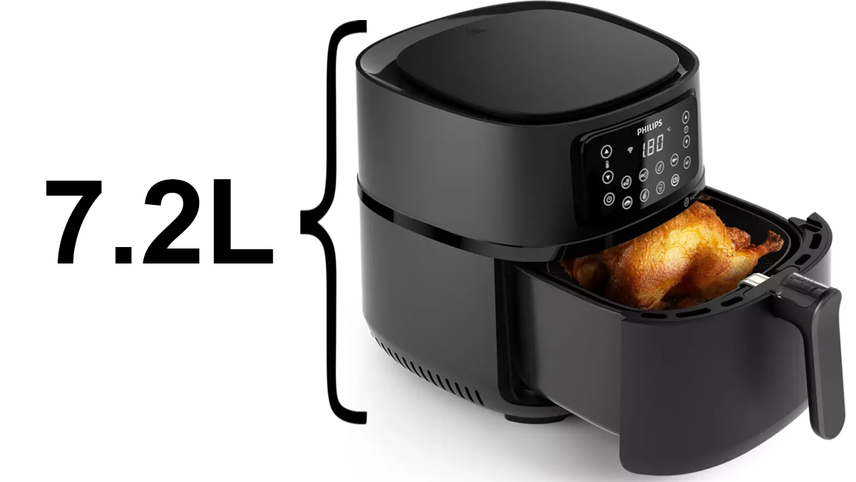 Nồi Chiên Không Dầu Philips 7.2 lít 5000 Series HD9285/90 - Dung tích 7.2 lít