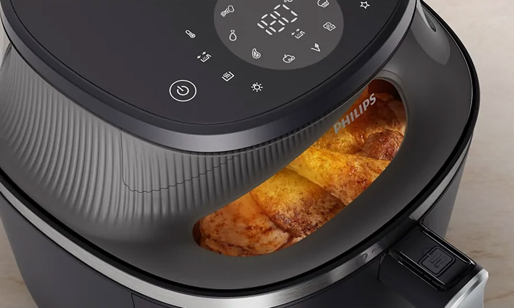 Nồi Chiên Không Dầu Philips NA342/00 7.2 Lít - Cửa kính quan sát