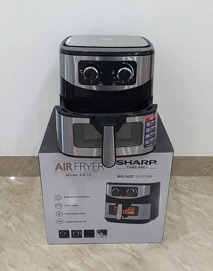 Nồi chiên không dầu Sharp 10 lít KS-10 - Dung tích 10 lít, công suất 2000W